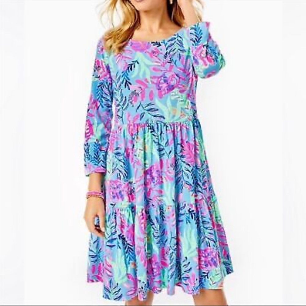 EEUC Lilly Pulitzer Geanna Dress Size Medium You’ve Been‎ Spotted (worn 1x)